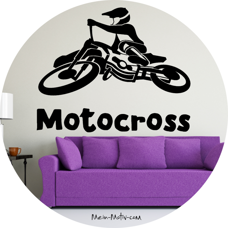 Wandtattoo Motocross Enduro Schriftzug